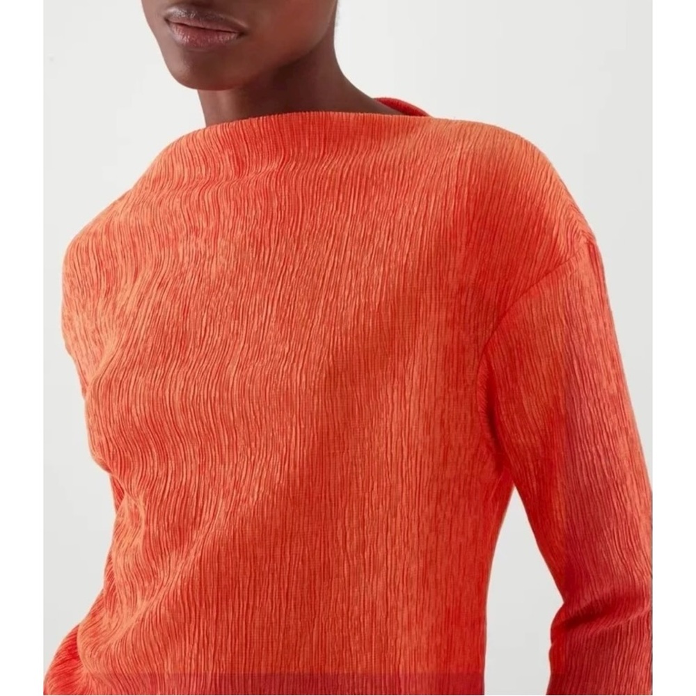 COS Bright Orange Long Sleeve Top